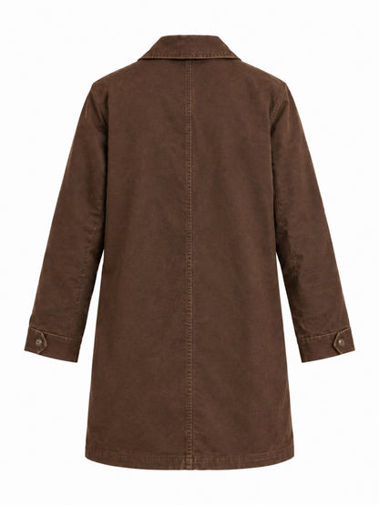 Samantha Sloyan Carrie Brown Cotton Coat