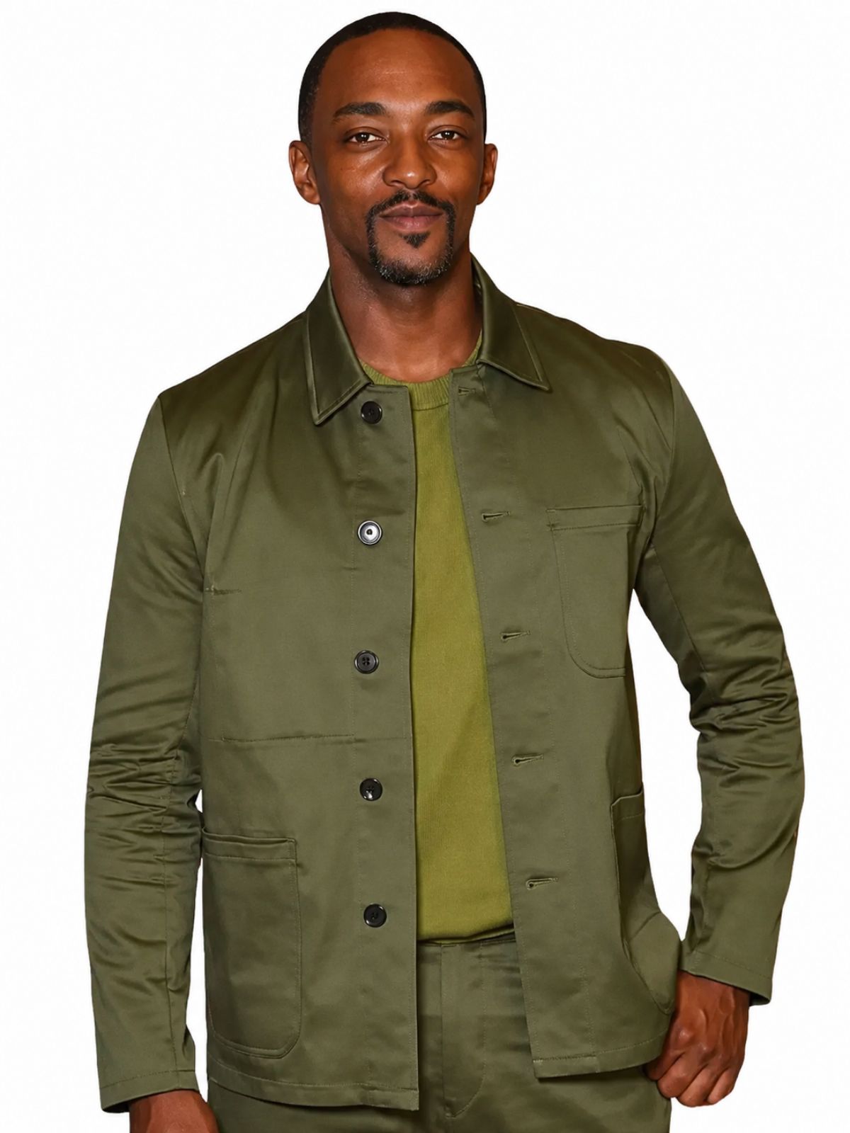 San Diego Comic-Con Anthony Mackie Olive Green Jacket
