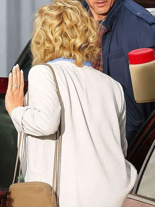 Scarlett Johansson Paper Tiger White Cotton Blazer
