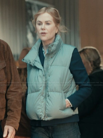 Scarpetta Nicole Kidman Sea Green Puffer Vest