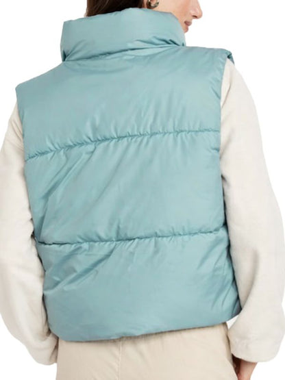 Scarpetta Nicole Kidman Sea Green Puffer Vest