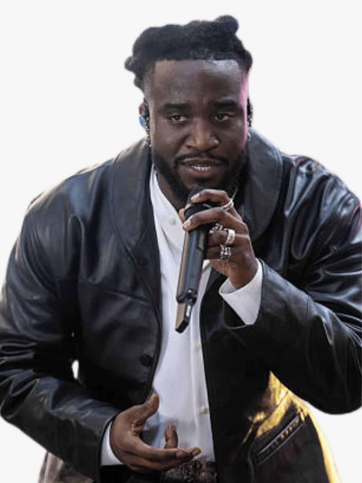 Shaboozey NBC’s Today Black Leather Blazer