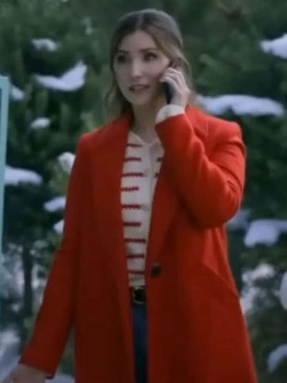 Shae Robins A Christmas Prayer Red Wool Coat