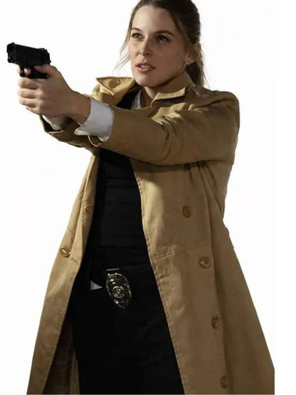 Short Fuse Sára Gellért Brown Cotton Trench Coat