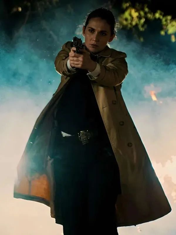 Short Fuse Sára Gellért Brown Cotton Trench Coat