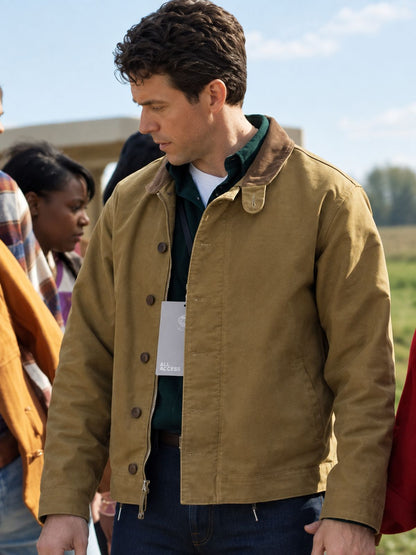 Silo Ashley Zukerman Brown Cotton Jacket