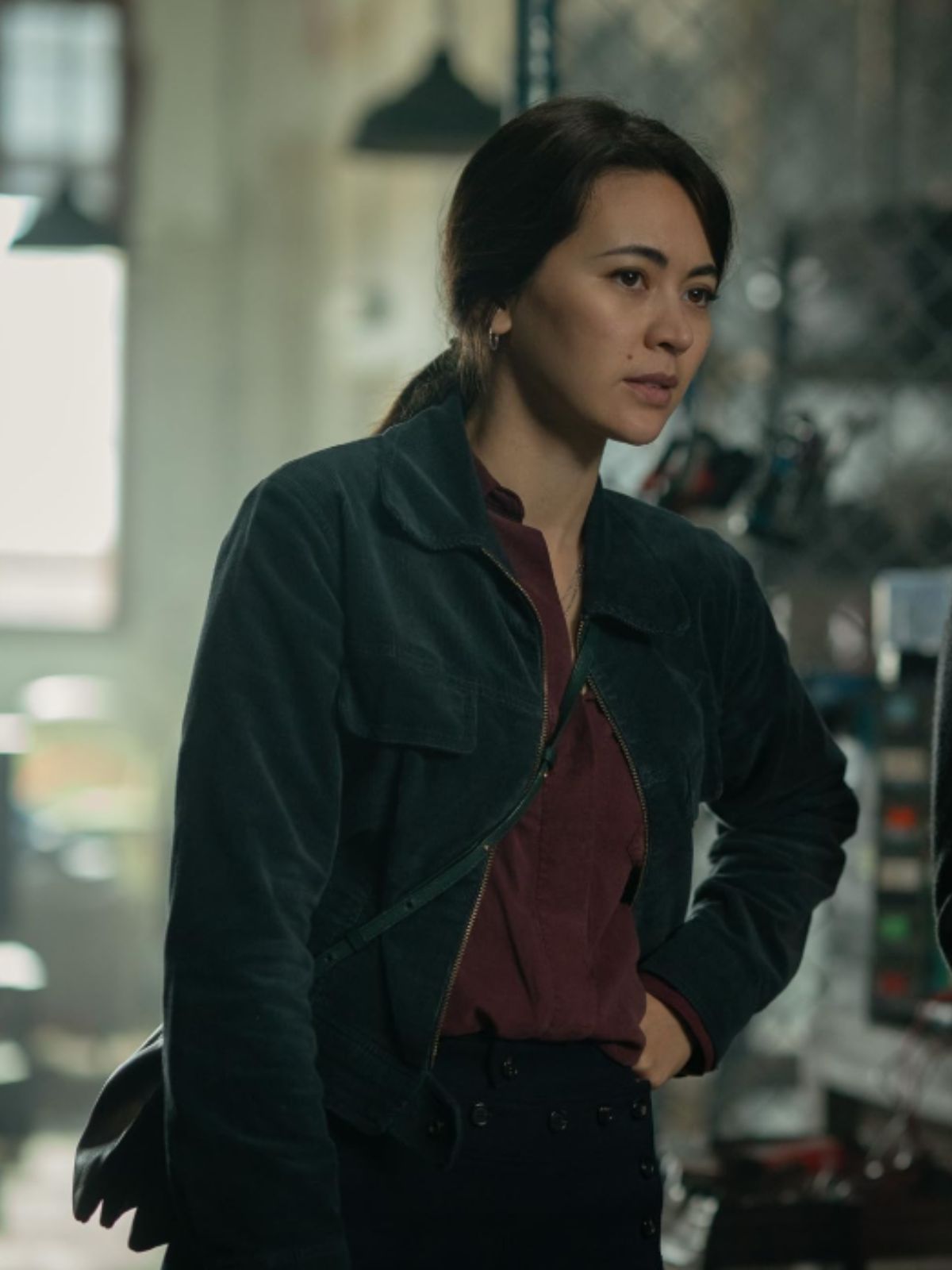 Silo Jessica Henwick Gray Corduroy Jacket