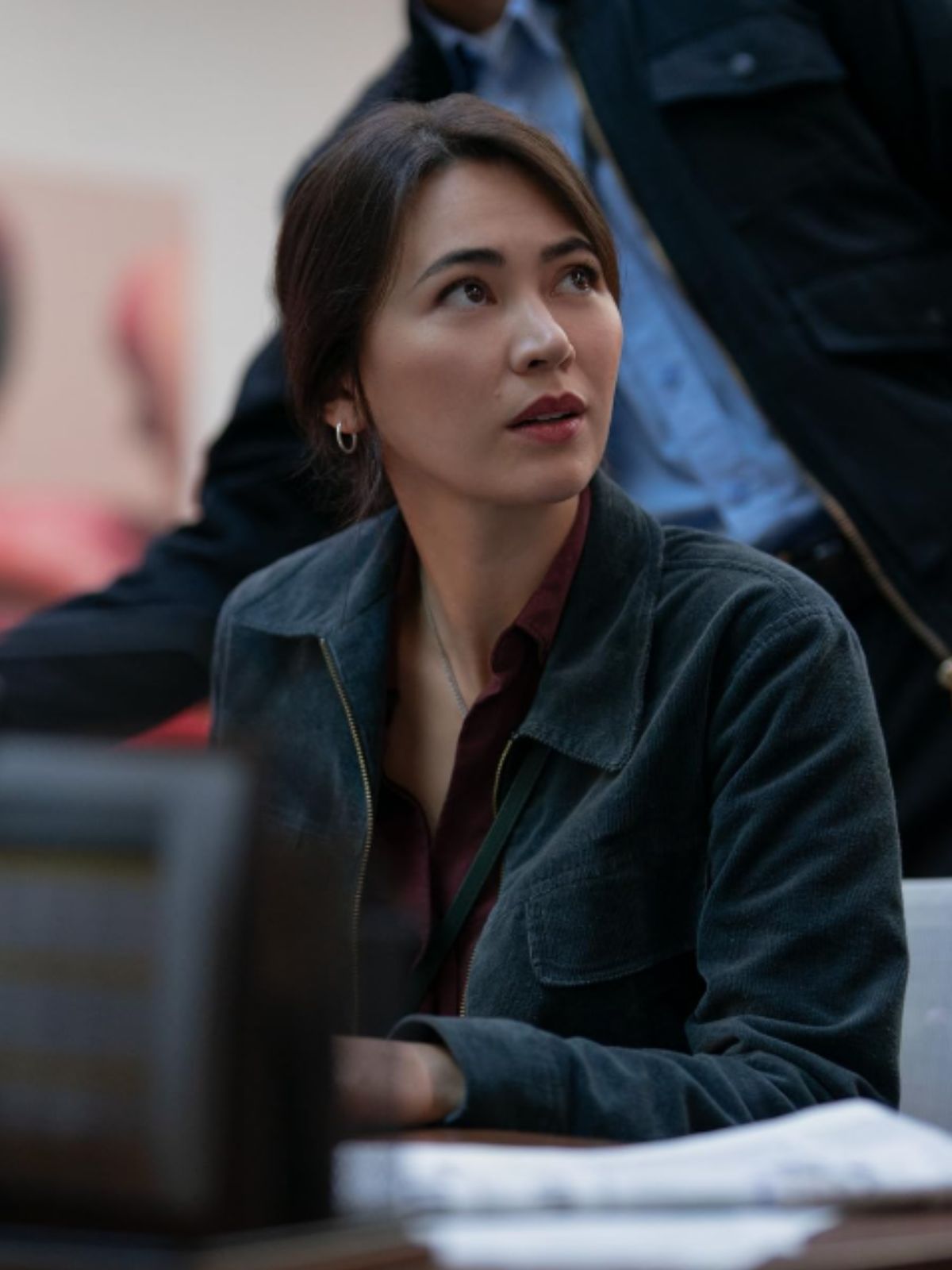 Silo Jessica Henwick Gray Corduroy Jacket