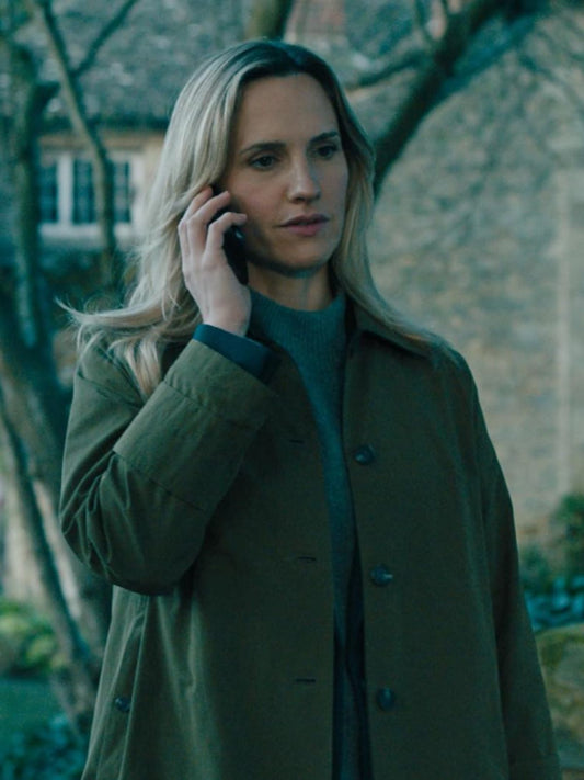 Slow Horses Ruth Bradley Green Cotton Trench Coat