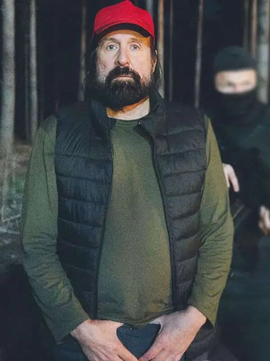 Stand Your Ground Peter Stormare Black Puffer Vest