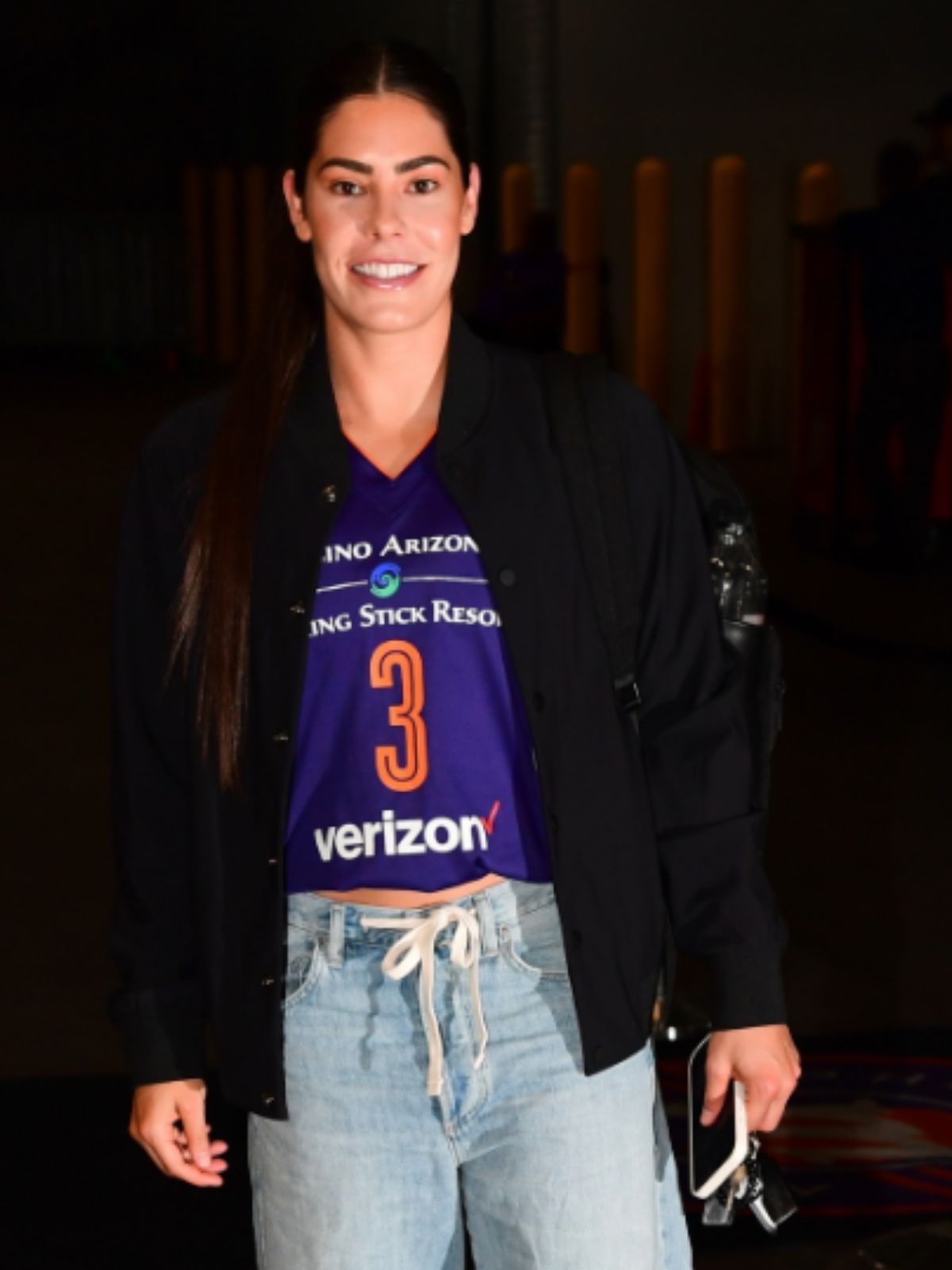 Star Guard Kelsey Plum Black Bomber Jacket
