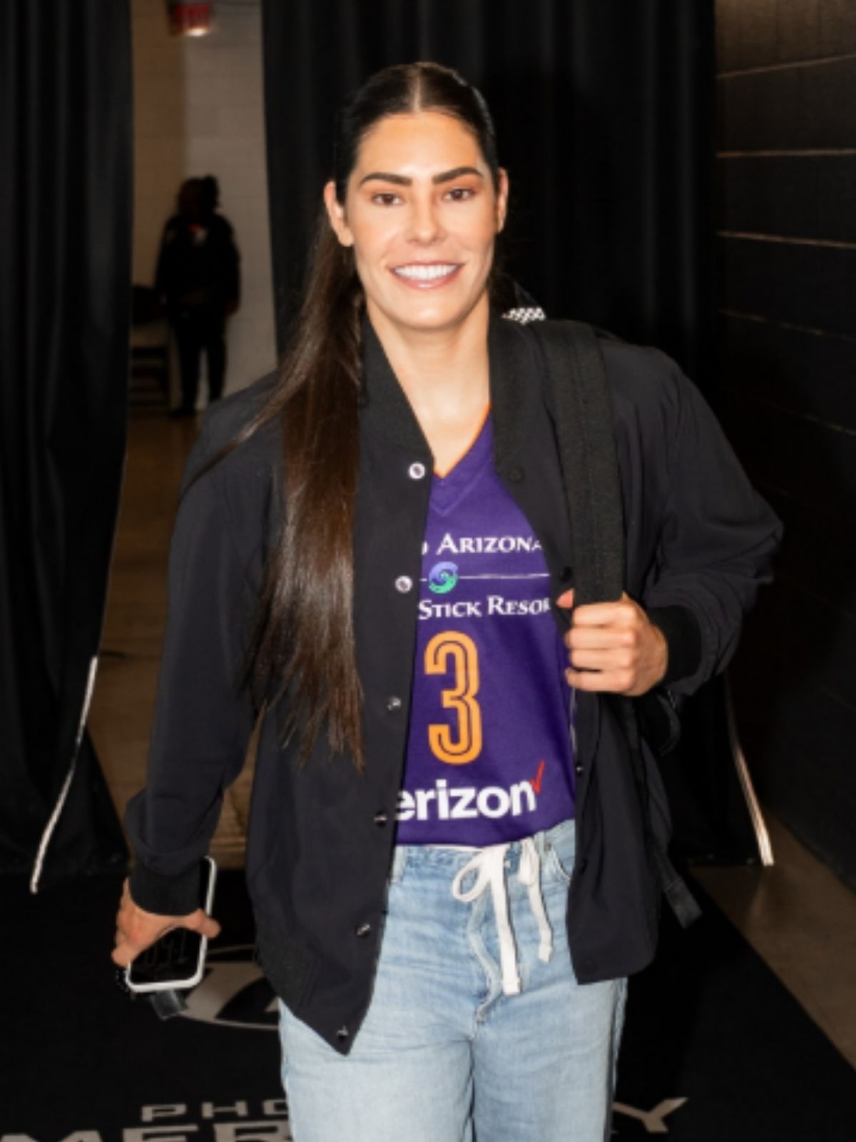 Star Guard Kelsey Plum Black Bomber Jacket