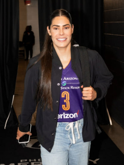 Star Guard Kelsey Plum Black Bomber Jacket