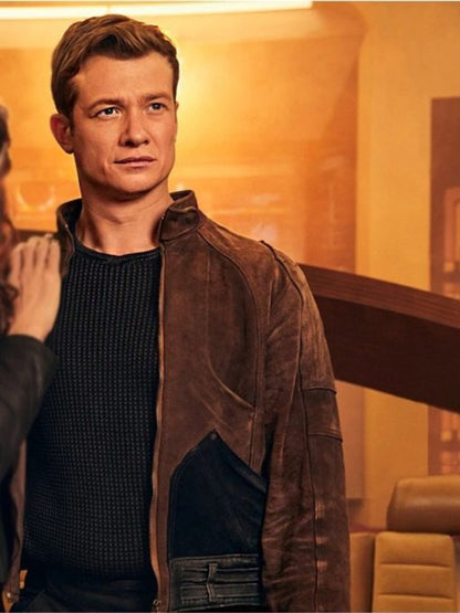 Star Trek Picard Jack Crusher Suede Leather Jacket
