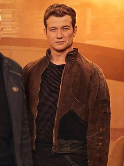 Star Trek Picard Jack Crusher Suede Leather Jacket