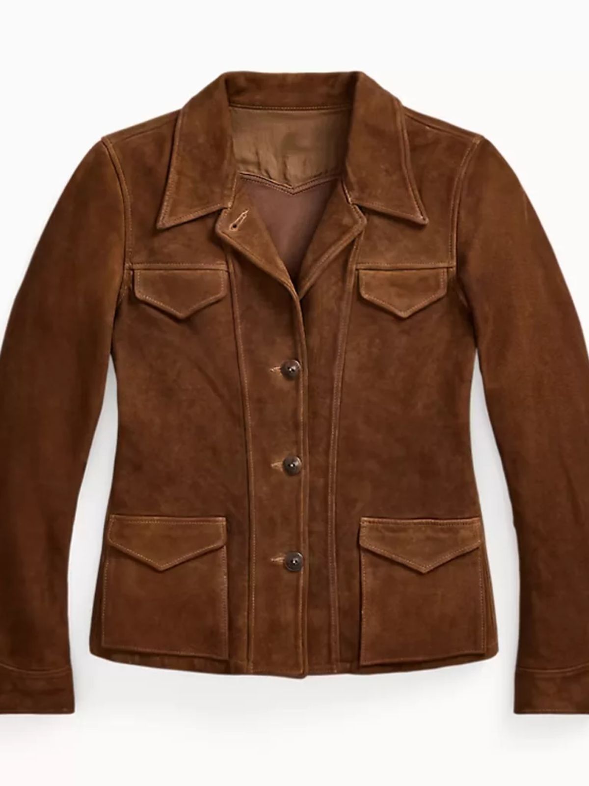 Stick Rhea Seehorn Brown Suede Leather Jacket