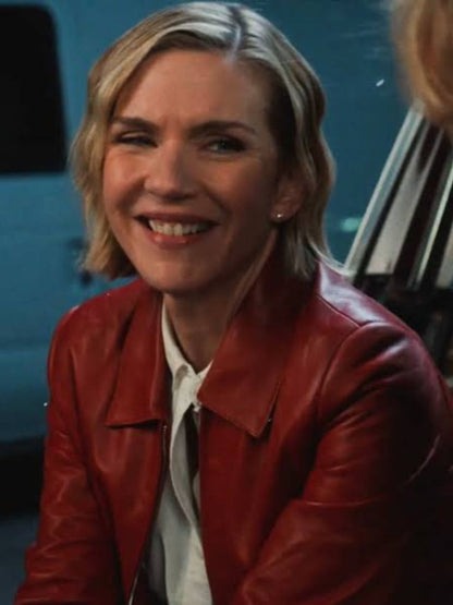 Stick Rhea Seehorn Red Leather Jacket