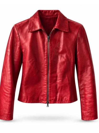 Stick Rhea Seehorn Red Leather Jacket