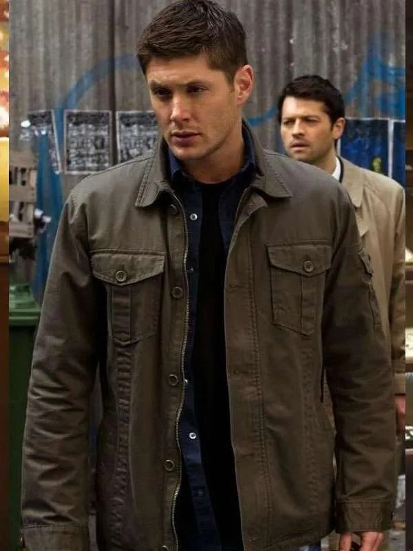 Supernatural Dean Winchester Grey Cotton Trucker Jacket