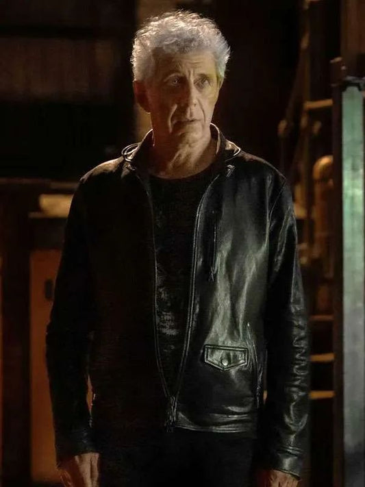 Talamasca The Secret Order S01 Eric Bogosian Black Leather Jacket