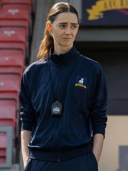 Ted Lasso Tanya Reynolds Blue Cotton Track Jacket