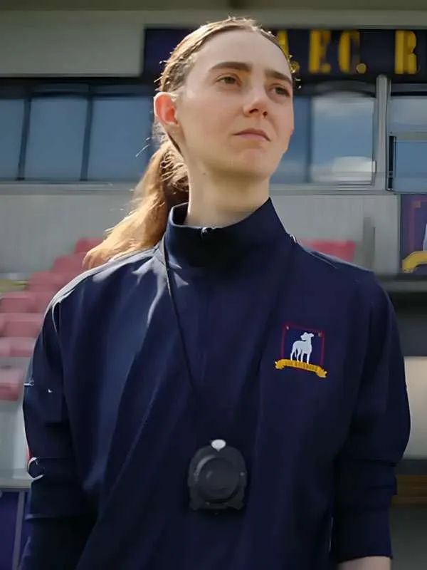 Ted Lasso Tanya Reynolds Blue Cotton Track Jacket