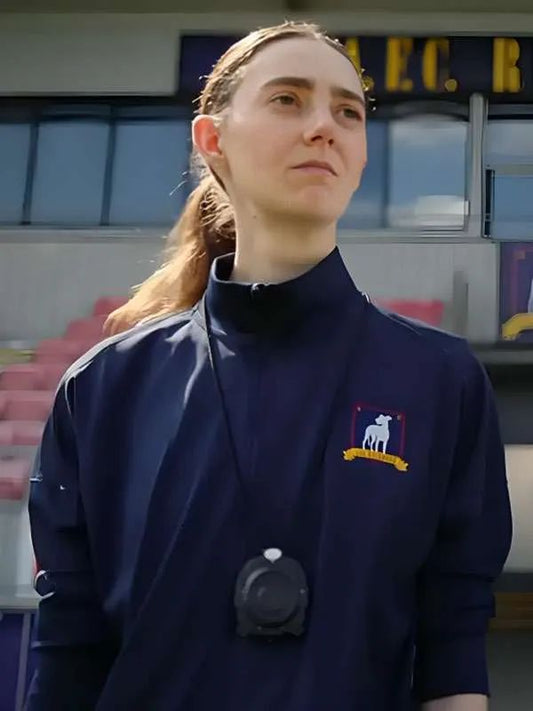 Ted Lasso Tanya Reynolds Blue Cotton Track Jacket