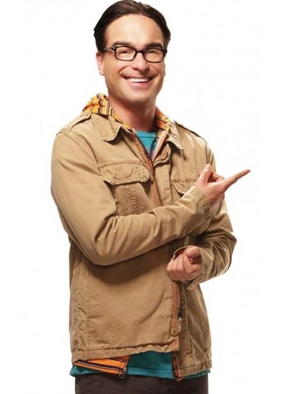 The Big Bang Theory Johnny Galecki Brown Cotton Jacket