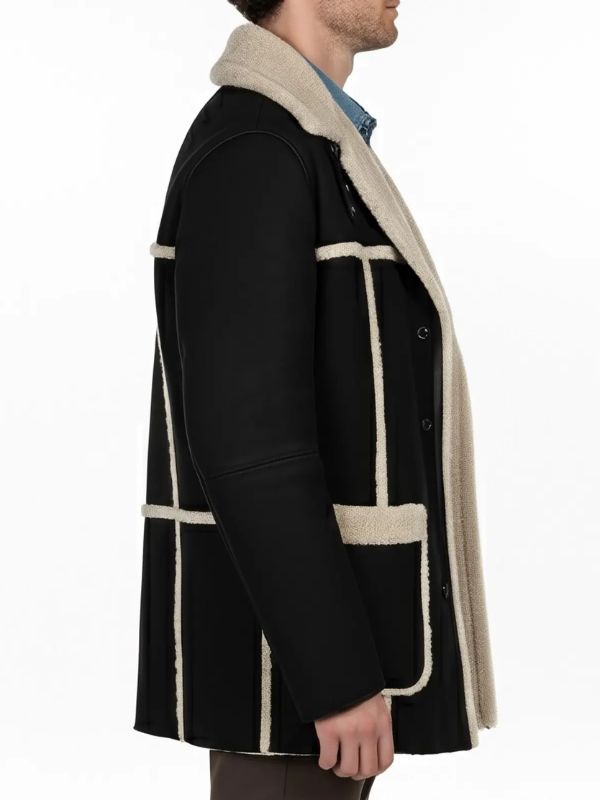 The Boys S05 Hughie Campbell Suede Leather Black Coat