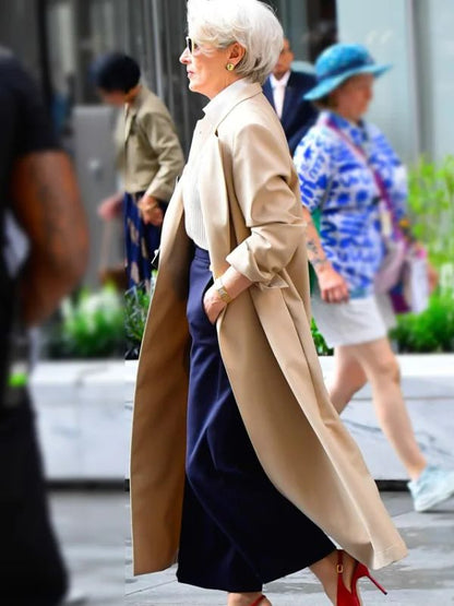 The Devil Wears Prada 2 Miranda Priestly Beige Trench Coat 