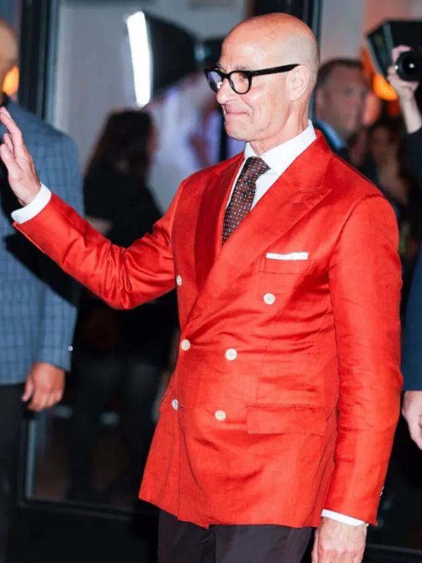 The Devil Wears Prada 2 Stanley Tucci Red Blazer
