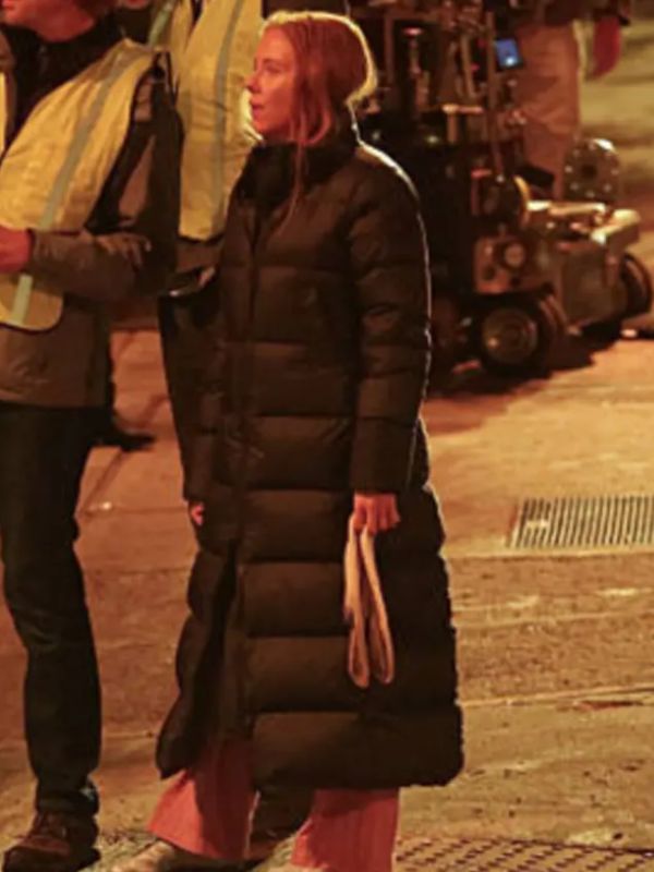 The Exorcist Scarlett Johansson Black Puffer Coat