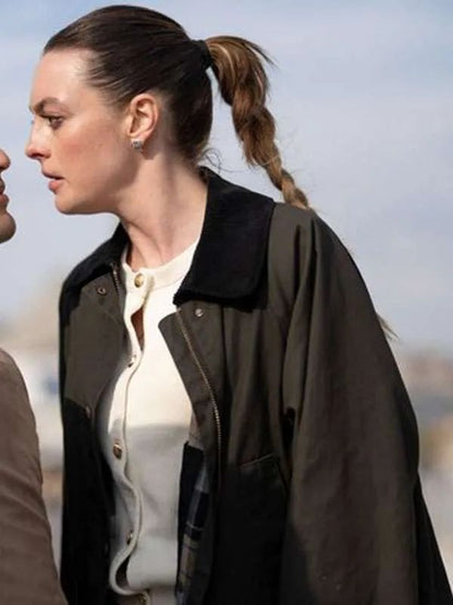 The Gentleman Melis Sezen Green Cotton Jacket