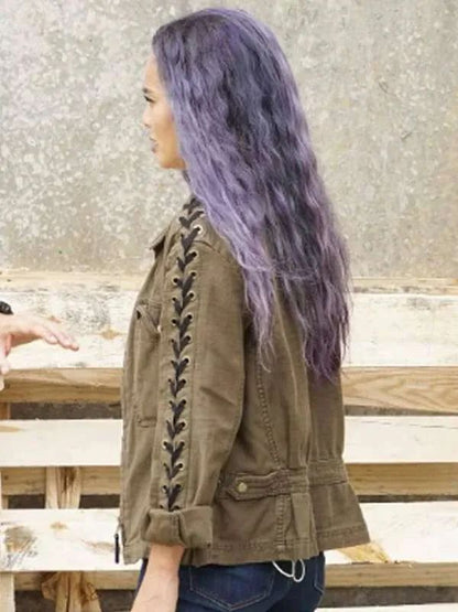 The Gifted S02 Jamie Chung Green Cotton Jacket