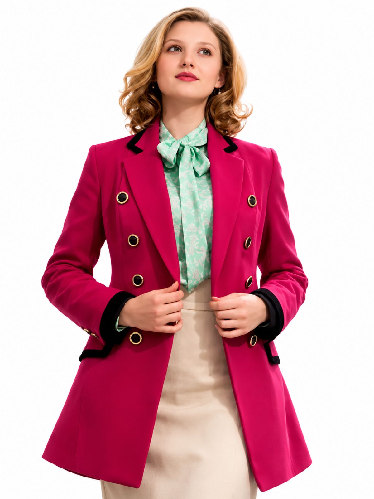 The Lady Mia McKenna-Bruce Pink Blazer