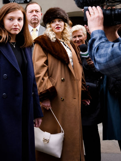 The Lady Natalie Dormer Fur Wool Coat