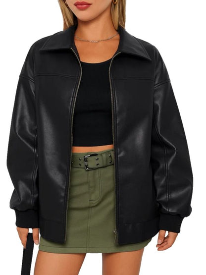 The McBee Dynasty S02 Calah Jackson Black Bomber Leather Jacket