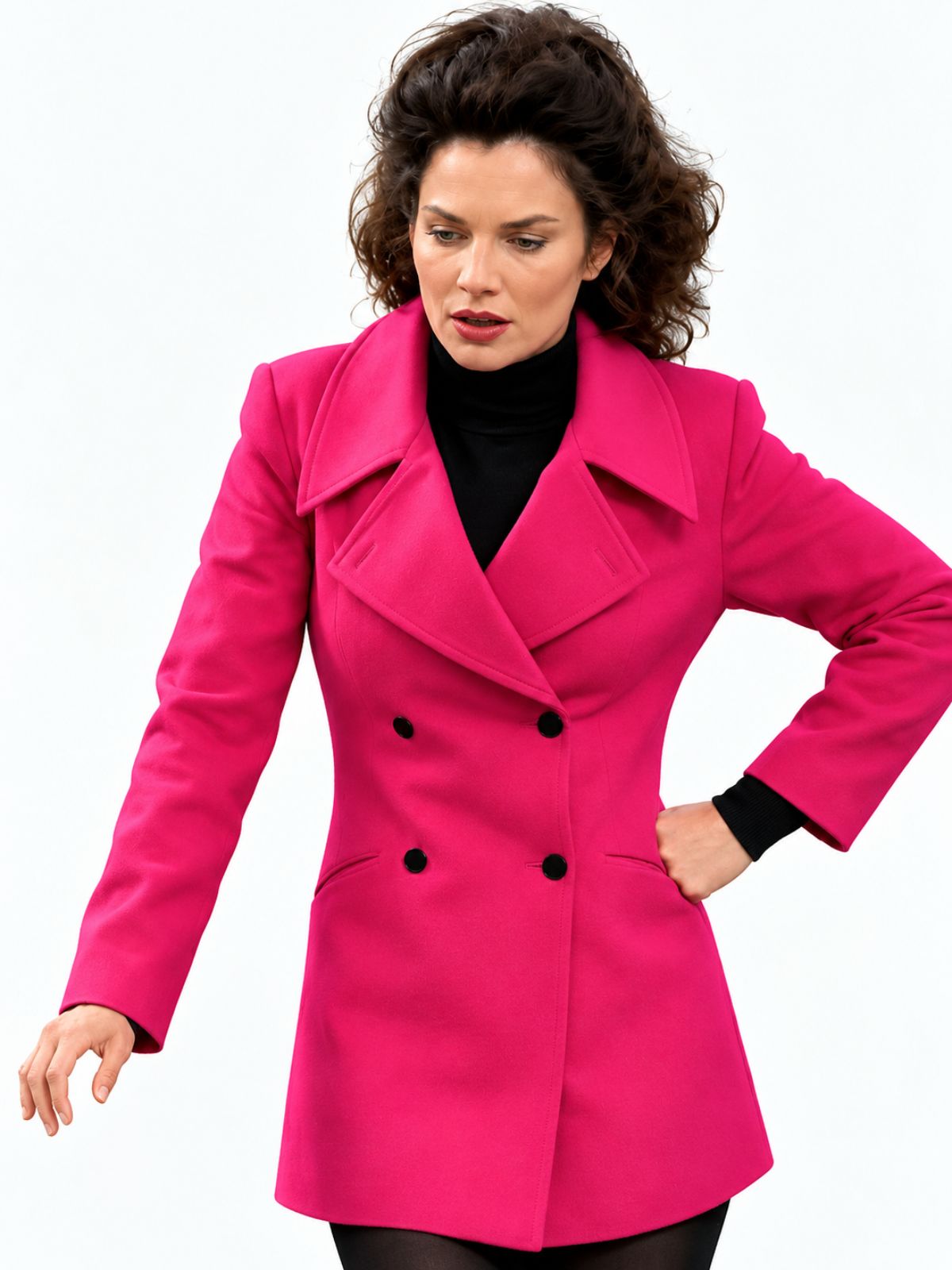 The Nanny Fran Drescher Pink Wool Blazer