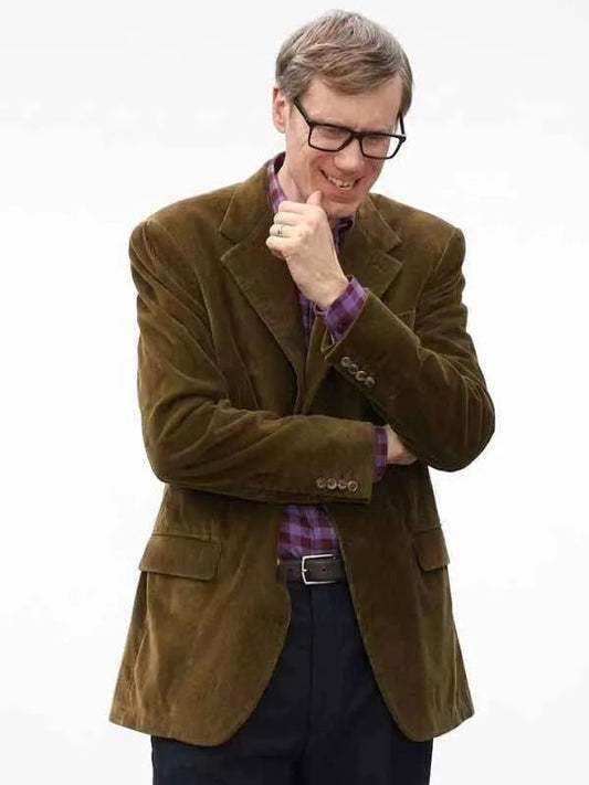 The Sham Stephen Merchant Brown Corduroy Blazer