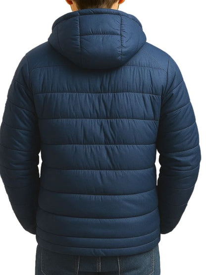 Unforgivable Finn McParland Blue Puffer Hooded Jacket