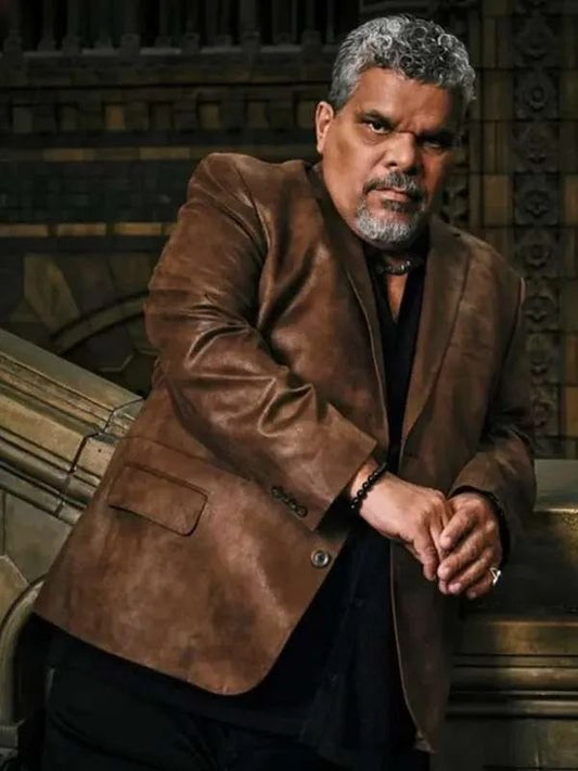 Wednesday S02 Gomez Addams Brown Leather Blazer