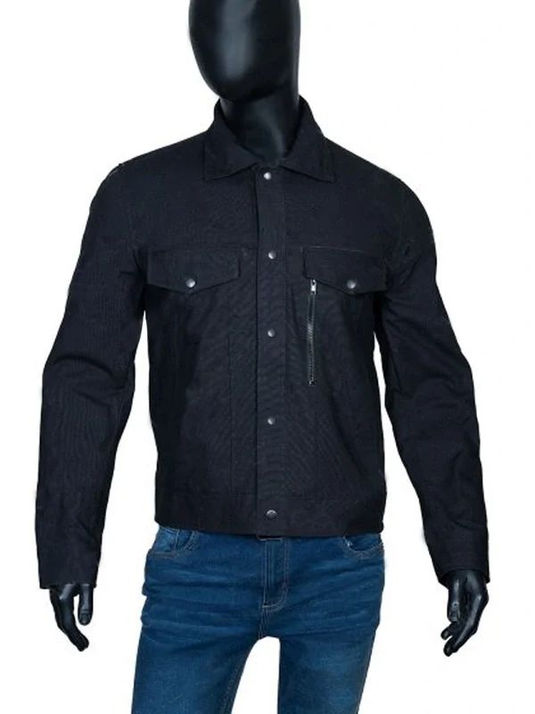 West World S03 Caleb Nichols Black Cotton Jacket