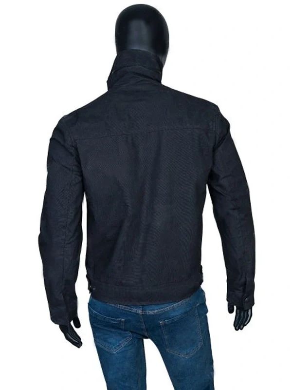 West World S03 Caleb Nichols Black Cotton Jacket