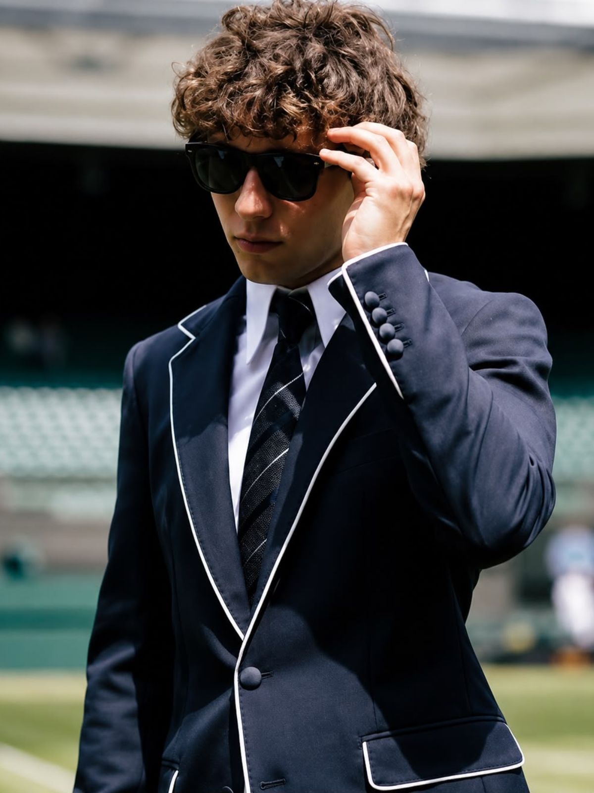 Wimbledon Championships Kimi Antonelli Navy Blue Blazer