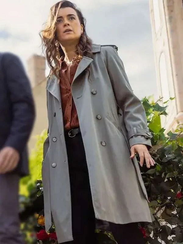Ziva David NCIS Tony and Ziva Grey Trench Coat