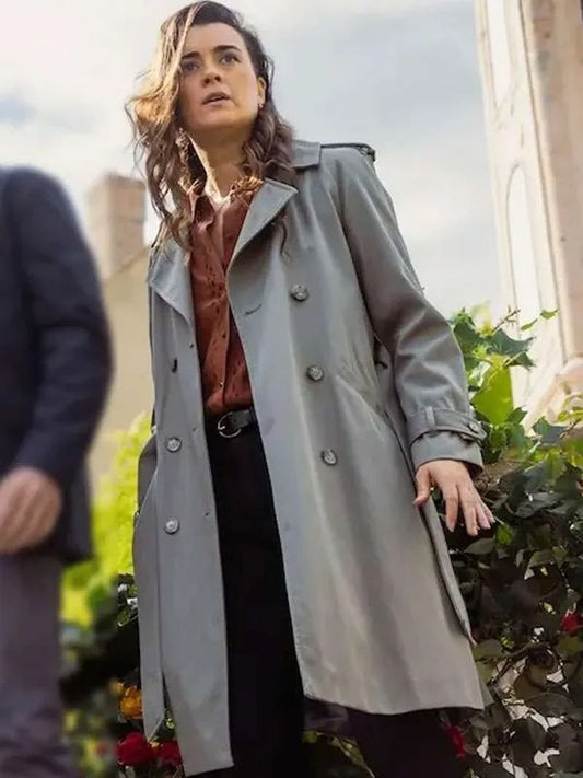 Ziva David NCIS Tony and Ziva Grey Trench Coat