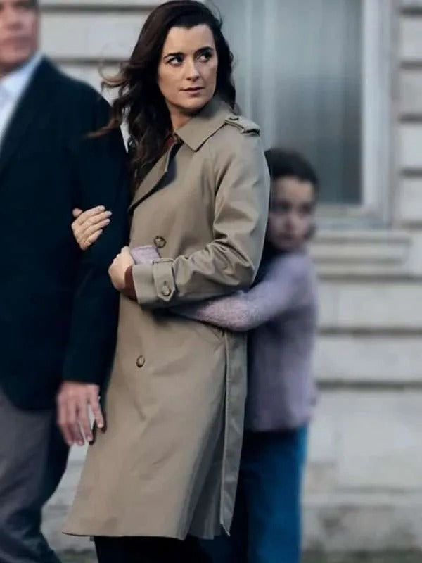 Ziva David NCIS Tony and Ziva Grey Trench Coat