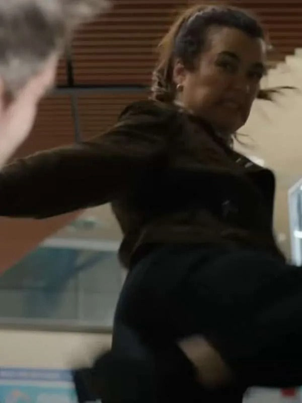 Ziva David NCIS Tony & Ziva Green Suede Leather Jacket